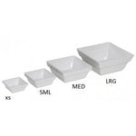 Load image into Gallery viewer, Pet Feeder- Modern White Ceramic Square Bowls - A Pet&#39;s World
