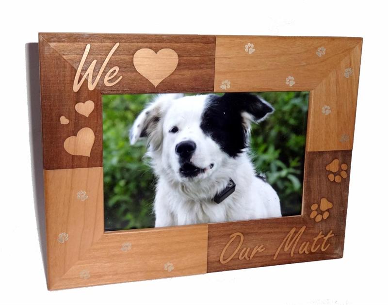 We Love our Mutt Personalized Photo Frame 4 X 6 - A Pet's World