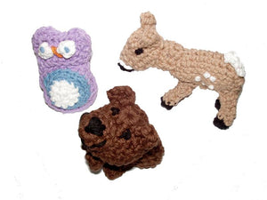 Dog Toys-Woodland Trio with Squeakers- USA Made for Small dogs - A Pet's World
