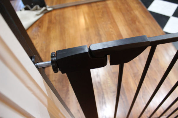 Pressure Mounted Pet and Baby Gate with Door - A Pet's World
