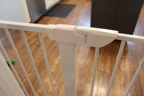 Pressure Mounted Pet and Baby Gate with Door - A Pet's World