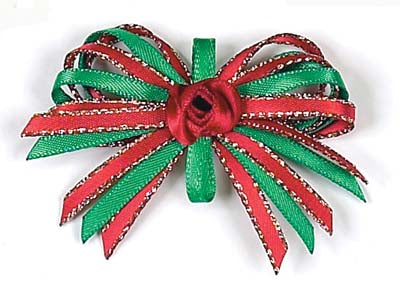 Dog Hair Bows-Christmas Loops - A Pet's World