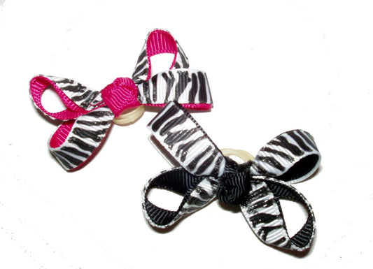 Dog Hair Bows-Zebra Prints - A Pet's World