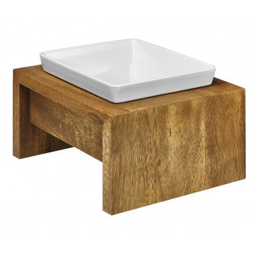 Pet Feeder-Artisan Wood Single Feeders - A Pet's World