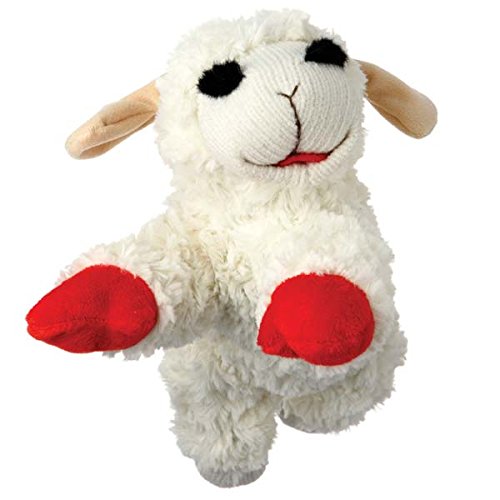 Dog Toy -6" Nostalgic Lambchop Plush Toy with Squeaker - A Pet's World