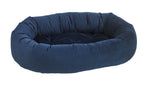 Load image into Gallery viewer, Pet Bed- Solid Navy Color Microvelvet Donut Bed - A Pet&#39;s World
