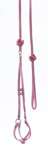 Ribbon One Piece Step-In Harness--Gingham Petal Flowers and Pearls - A Pet's World